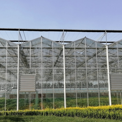 Automatic Control Intelligent Agricultural Glass Greenhouse For Sale Farm Cooling Shading Irrigation System