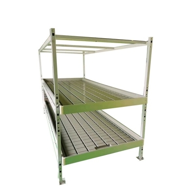 4'X8' Mobile Vertical Multi Cucumber Growing Rack Greenhouse Indoor Ebb And Flow Rolling Tables