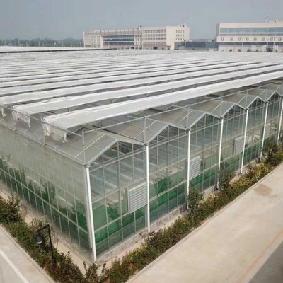 Automatic Control Intelligent Agricultural Glass Greenhouse For Sale Farm Cooling Shading Irrigation System